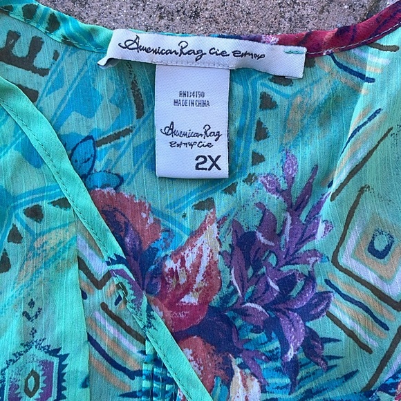 American Rag button down top 2X - Picture 4 of 8